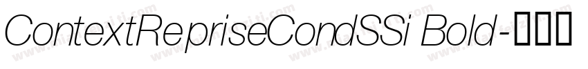 ContextRepriseCondSSi Bold字体转换